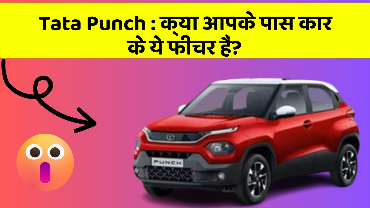 Tata Punch : क्या आपके पास कार के ये फीचर हैं?